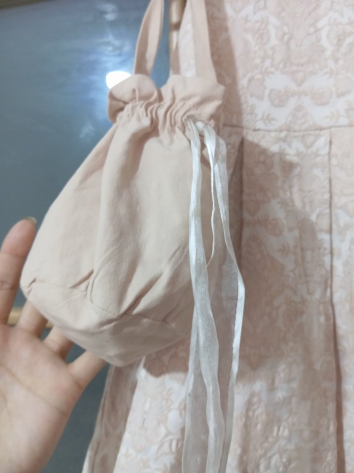 Kız Çocuk Nakışlı Dantelli Bej Elbise - Görsel 3