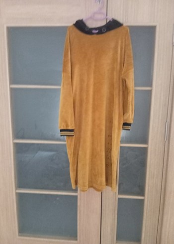 Kadın Camel Süet Uzun Kollu Tunik - Görsel 2