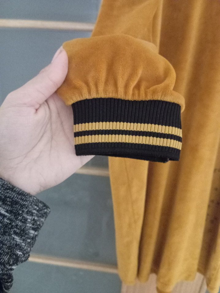 Kadın Camel Süet Uzun Kollu Tunik - Görsel 4