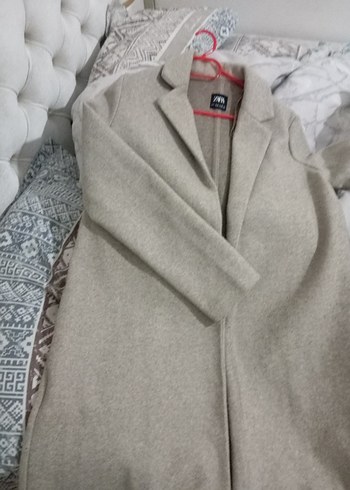 Bej Düz Kesim Kaban - Görsel 2