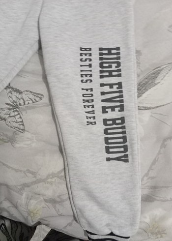 Gri Kapüşonlu Erkek Çocuk Eşofman Takımı - Görsel 5