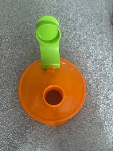 Beden turuncu Renk Tupperware Toz Mama Kabı