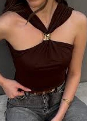 Zara halter yaka bluz