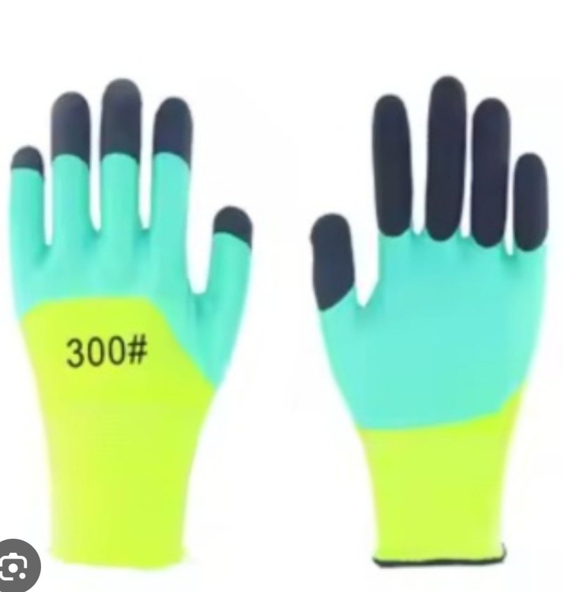 Yeşil  Desenli İş Eldiven (12 ADET) - Görsel 2