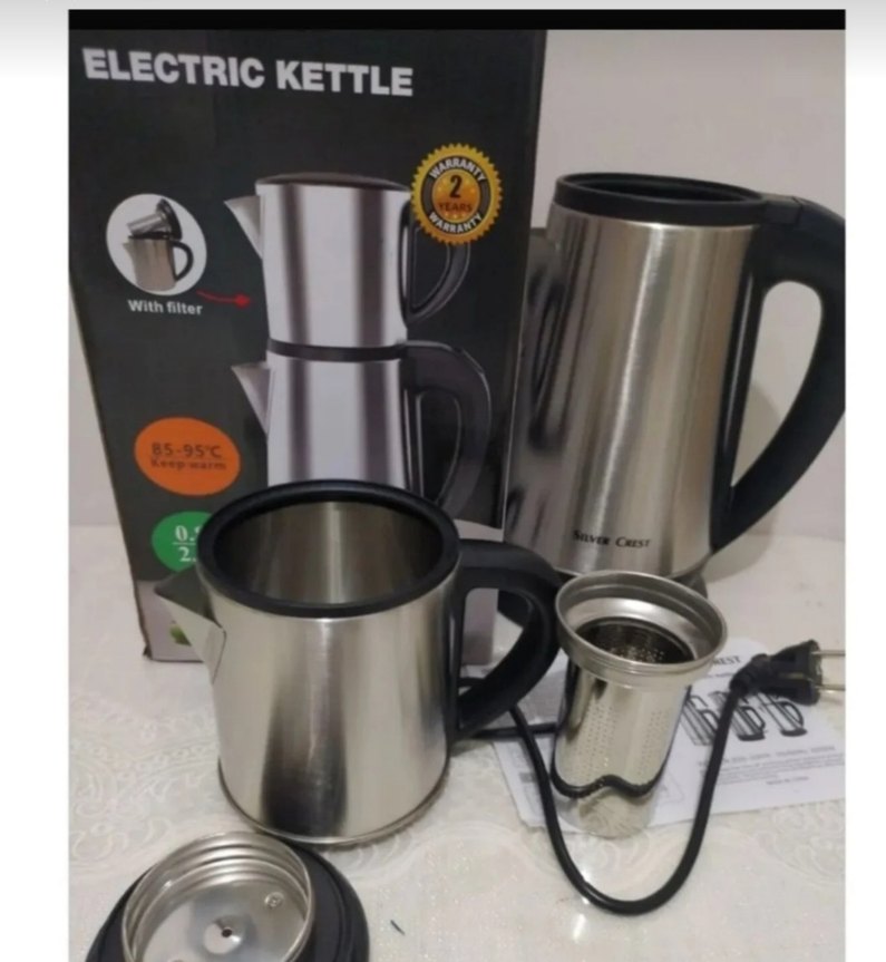 Silver Crest Gri Elektrikli Çay Makinesi - Görsel 2