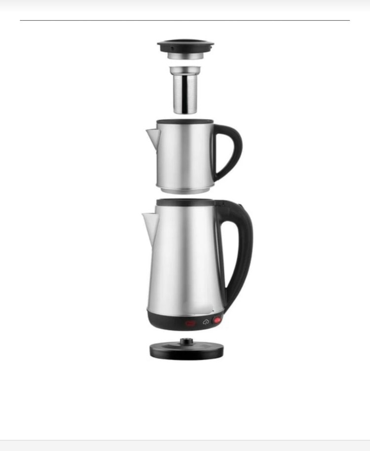 Silver Crest Gri Elektrikli Çay Makinesi - Görsel 3