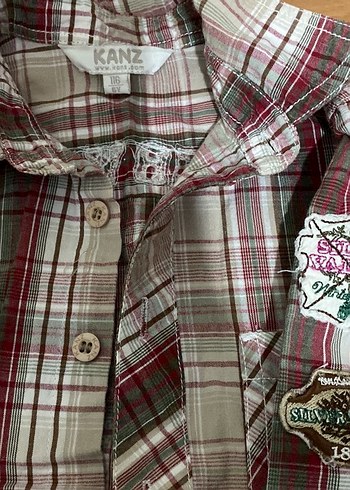 Düğmeli Uzun Kollu Çocuk Gömlek - Görsel 2