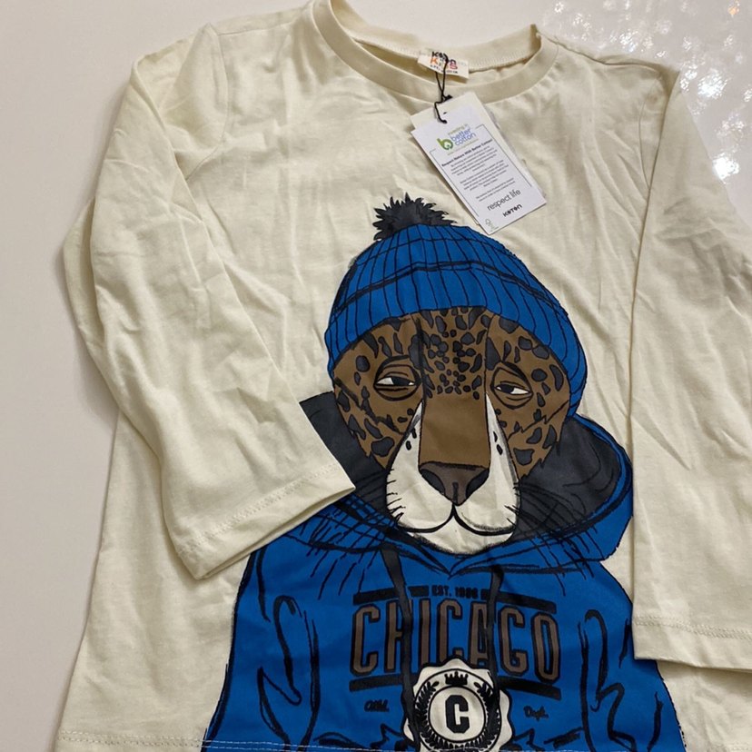 Leopar Baskılı Erkek çocuk Sweatshirt - Görsel 2