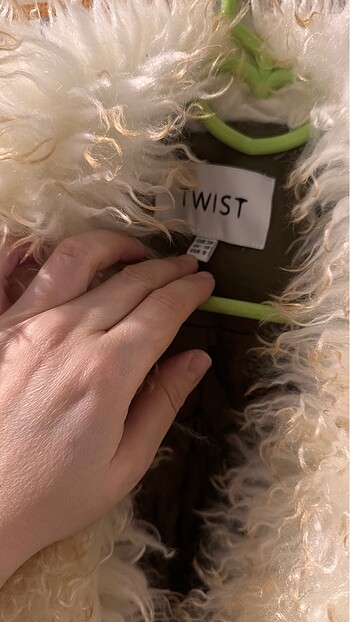 Twist Twist suni kürklü 38 beden kaban tertemiz kaçmaz
