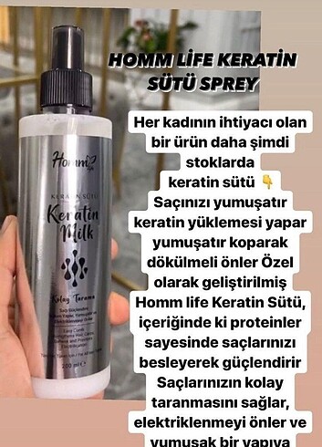 Diğer Hom Bitkisel Keratinli Saç Spreyi 