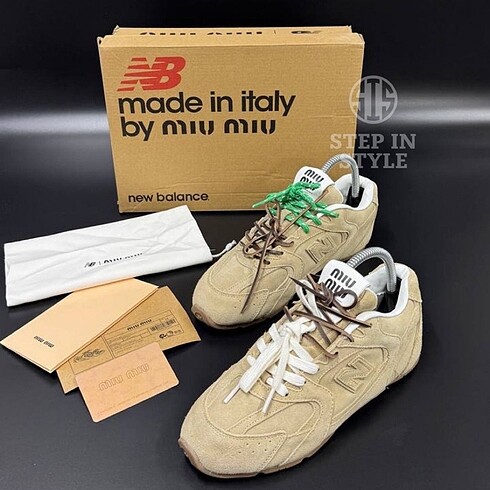 40 Beden camel Renk Miu miuxnew balance sneaker