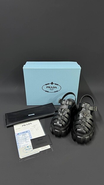 37 Beden siyah Renk Prada Sandalet