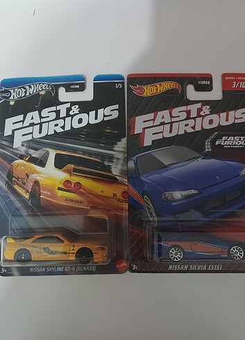 Hot wheels ff uzun karton 4 lü lot 