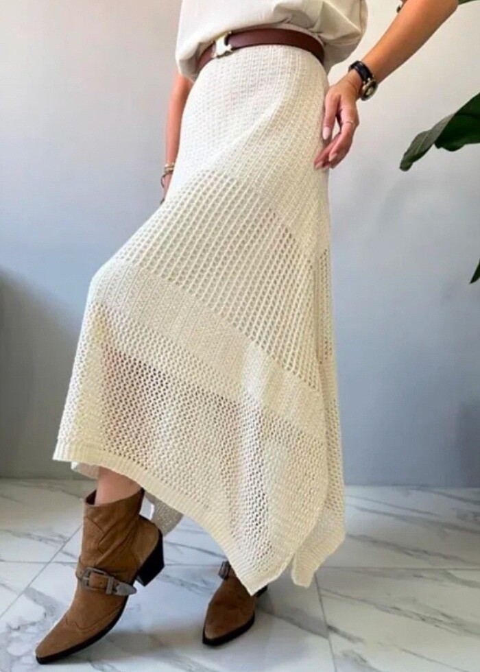 Tiriko etek asimetrik - Görsel 2