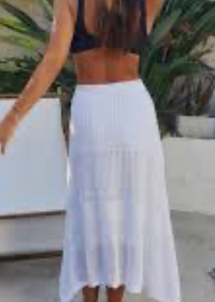 Tiriko etek asimetrik - Görsel 4