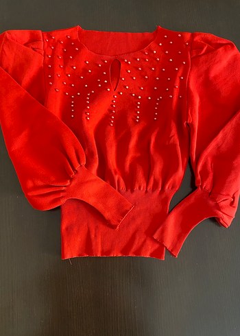 Beyaz Kadın Kürklü Modern Klasik Kazak - Görsel 8