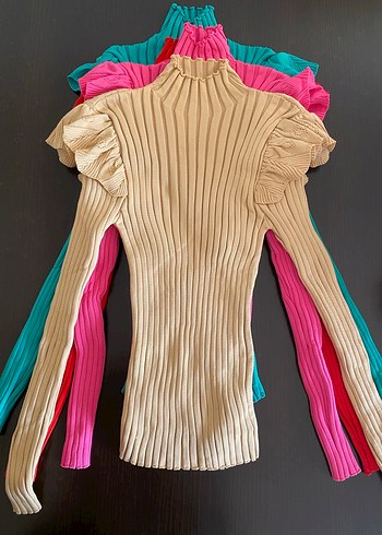 Beyaz Kadın Kürklü Modern Klasik Kazak - Görsel 11