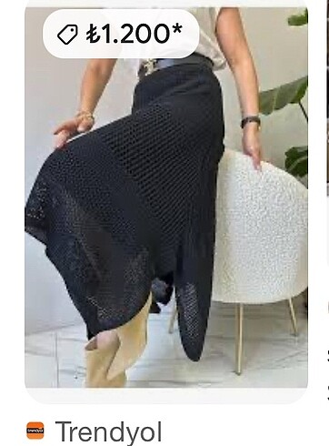 Tiriko etek asimetrik - Görsel 2