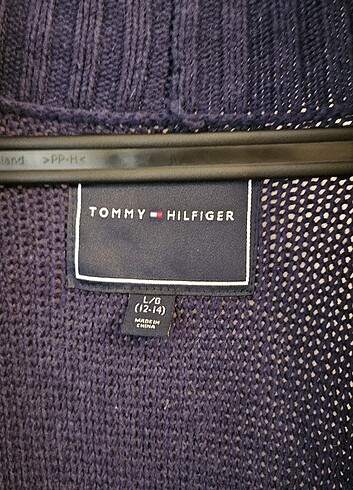 Tommy Hilfiger Tommy Hilfiger uzun lacivert hırka