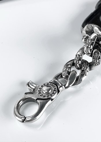  Beden gri Renk Chrome hearts Apple Watch strap