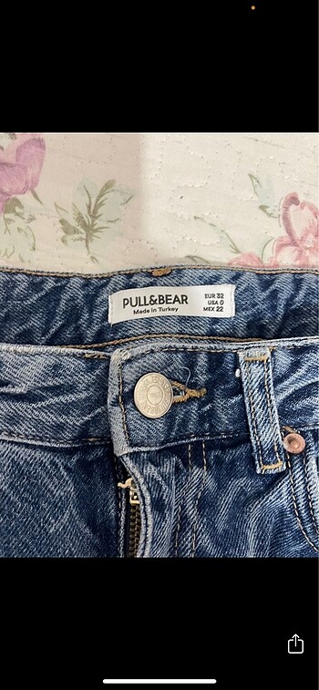 xs Beden mavi Renk Pull&bear kalpli pantolon