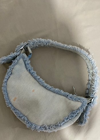 Bershka Mavi Kot Kumaş Kadın Çanta