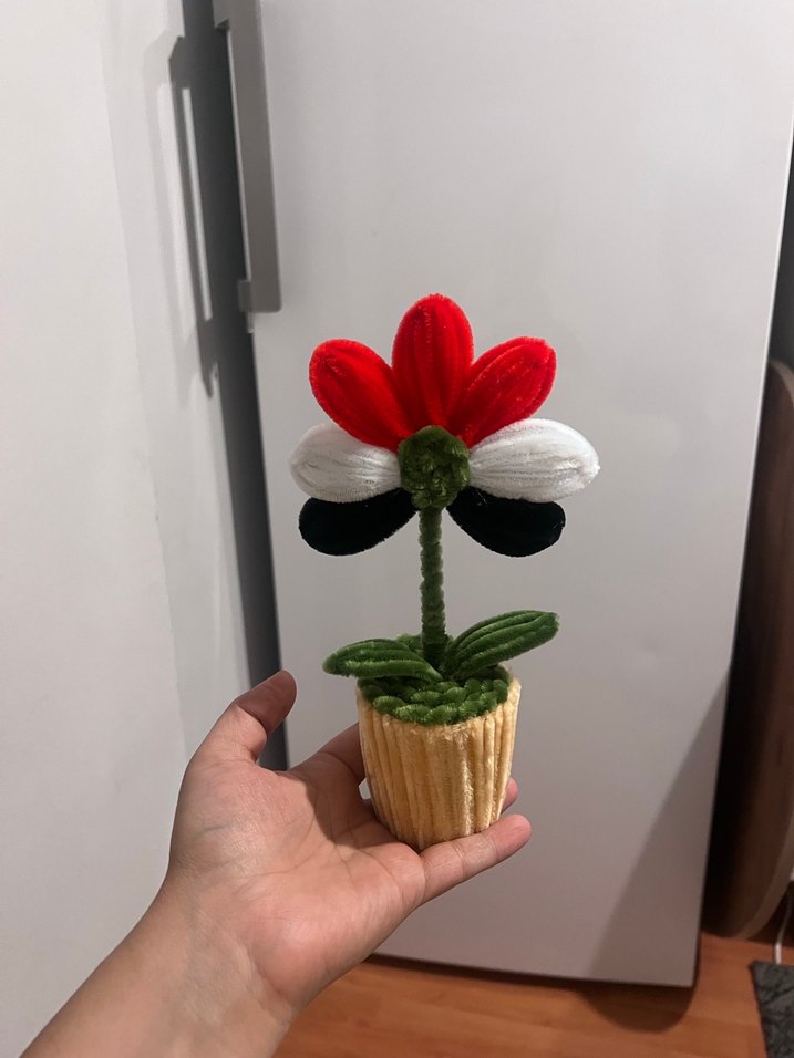 Renkli Çiçekli Dekoratif Vazo - Görsel 2