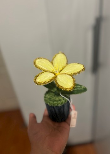 Sarı Renkli Peluş Çiçek - Görsel 4