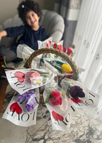 Renkli Çiçek Buketleri Hediye Seti - Görsel 2