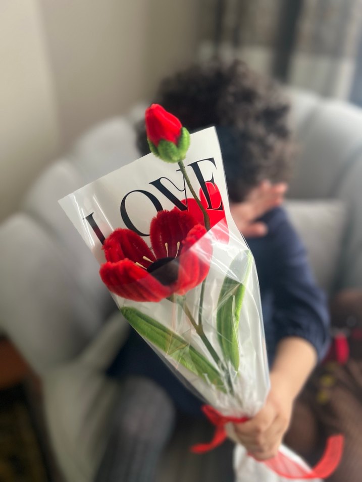 Renkli Çiçek Buketleri Hediye Seti - Görsel 4