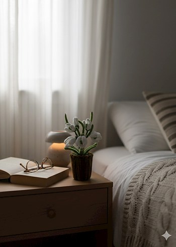 Kardelen saksı çiçek (el emeği) - Görsel 4