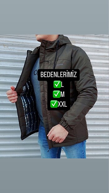 Erkek kışlık mont kaban