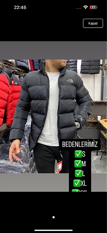 xxl Beden siyah Renk Erkek şişme mont