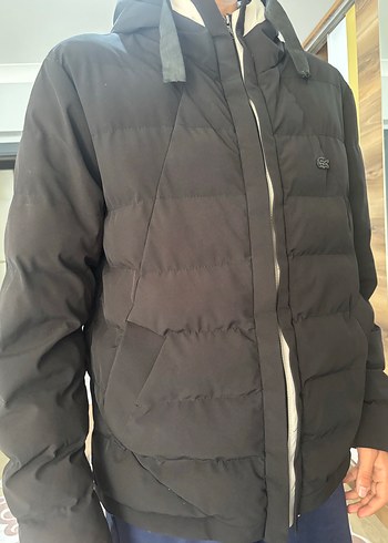 Lacoste Siyah Fermuarlı Erkek Mont