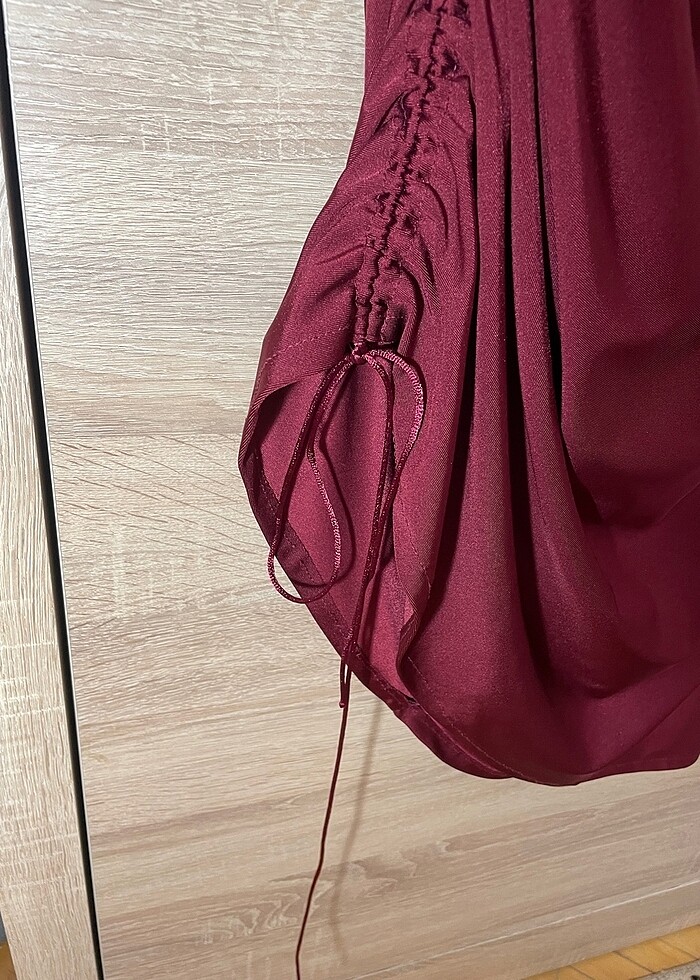 Bordo abiye - Görsel 3