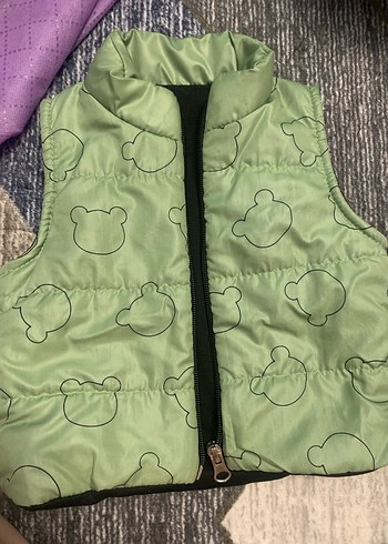 Gri Fermuarlı Erkek Çocuk Yelek - Görsel 3