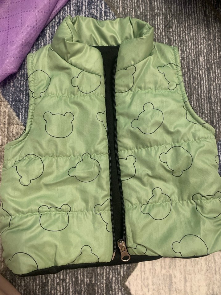 Gri Fermuarlı Erkek Çocuk Yelek - Görsel 3