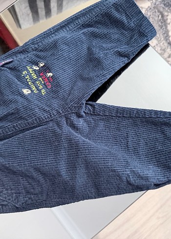 Erkek Çocuk Kahverengi kadife Bol Kesim Pantolon - Görsel 3