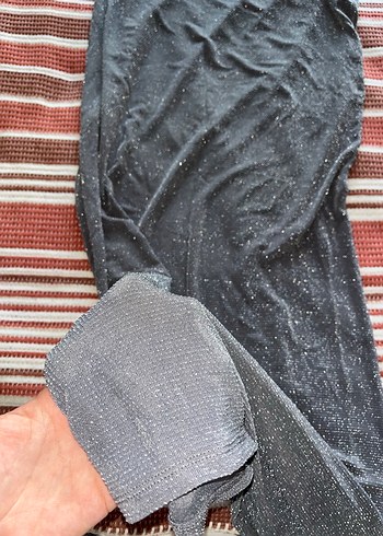 Gri parıltılk maxi  Etek - Görsel 5