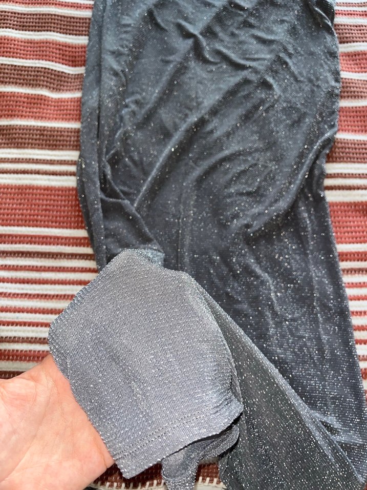 Gri parıltılk maxi  Etek - Görsel 5