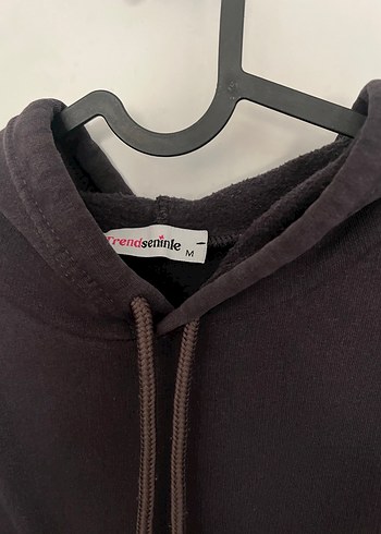 Kadın antrasit renkli Kapüşonlu Sweatshirt - Görsel 2