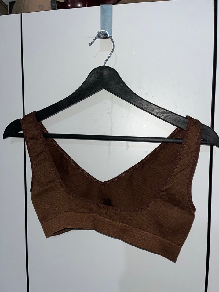 Kahverengi bralet - Görsel 5