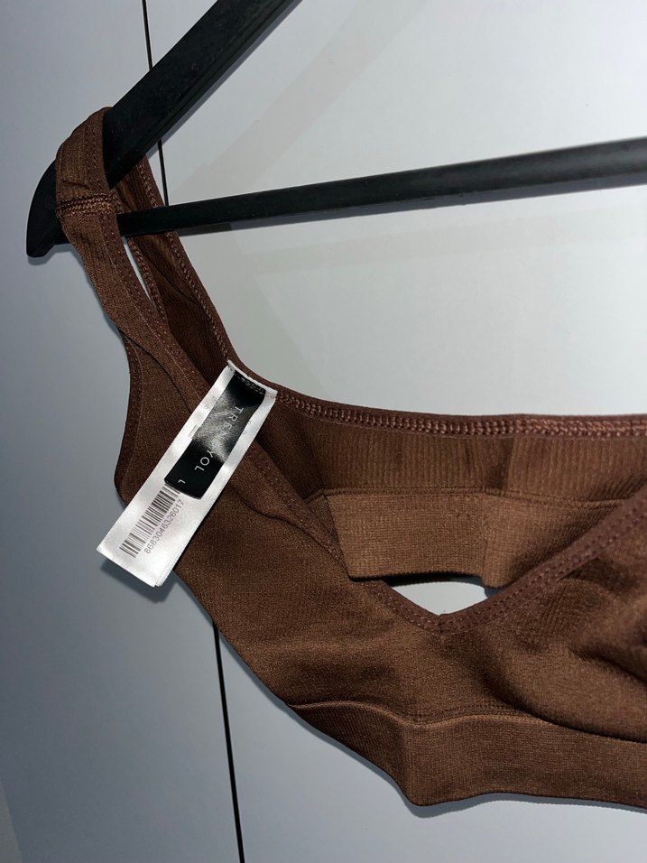 Kahverengi bralet - Görsel 3