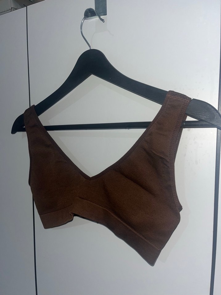 Kahverengi bralet - Görsel 2