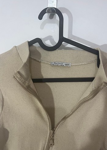 Bej Mini Elbise - Görsel 3