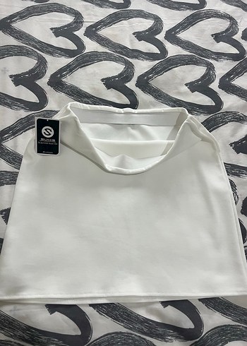 Beyaz mini etek - Görsel 3