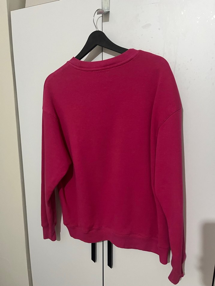 Kadın Pembe Basic Sweatshirt - Görsel 4