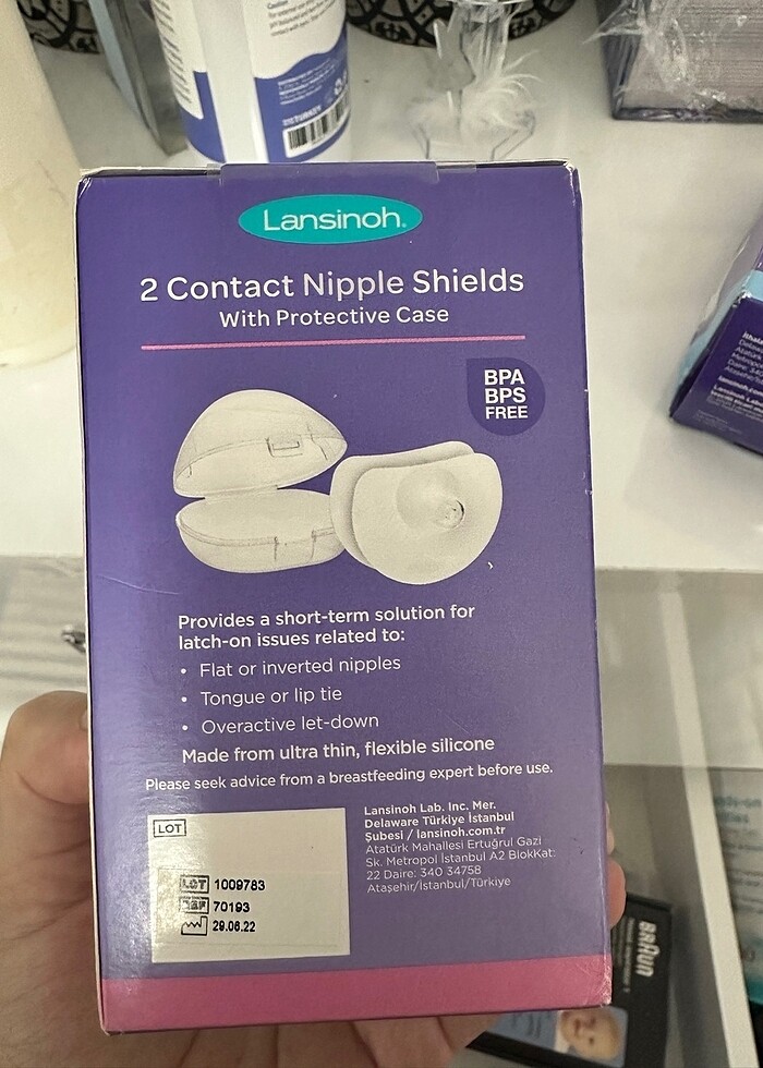 Lansinoh göğüs ucu koruyucu - Görsel 2