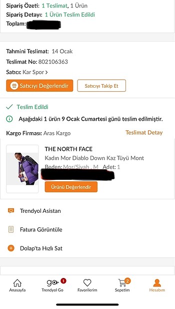 North Face The north face kadın mor diablo down kaz tüyü mont