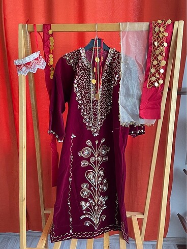 Bordo İşlemeli Bindallı